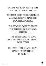 Dreams Trust and love